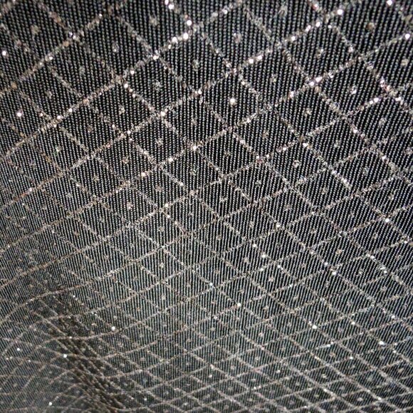 Onyx Nite Vintage Y2K Holiday Black Glitter Sleeveless Top | Stretchy Size Large - Picture 4 of 8